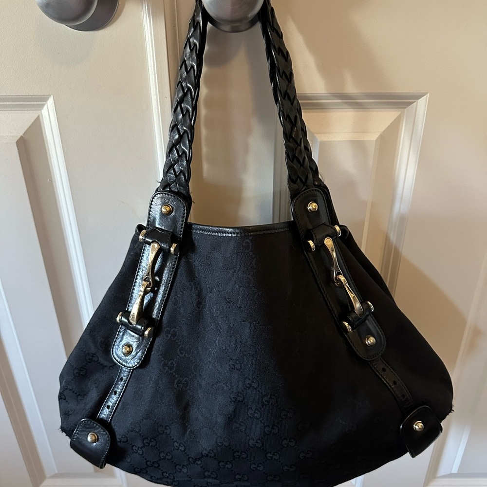ORIGINAL GG CANVAS PELHAM TOTE (in Black)